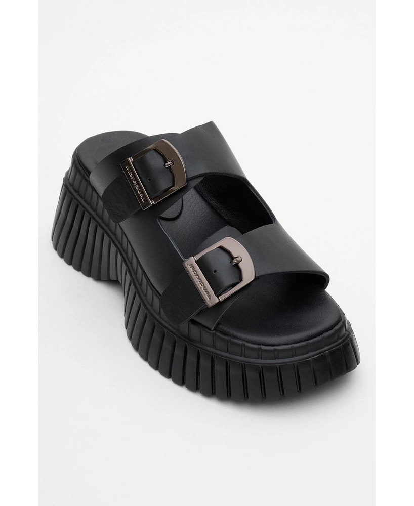 Joanes Leather Two-Strap Platform Sandal (Women)