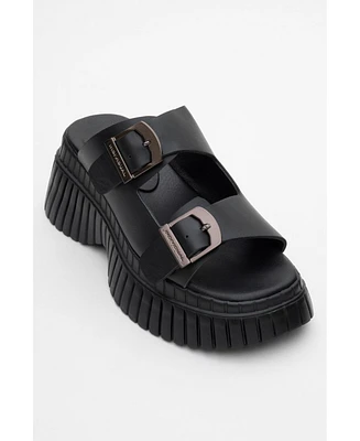 Joanes Leather Two-Strap Platform Sandal (Women)