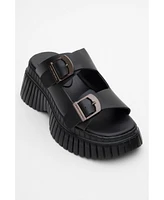 Joanes Leather Two-Strap Platform Sandal (Women)