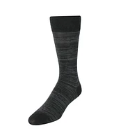 Trafalgar Men's Marius Marled Patterned Mid-Calf Pima Cotton Socks (1 Pair)