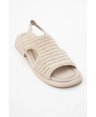 Weave Leather Woven Sandal (Women)