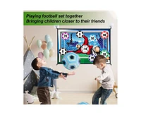 Titqwop Sticky Soccer Games Set for Kids – Indoor/Outdoor Mini Goal with Adhesive Balls | No Inflation Needed | Fun Backyard & Birthday Gift fo