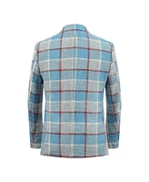 Elie Balleh Boys Slim Fit Plaid Blazer