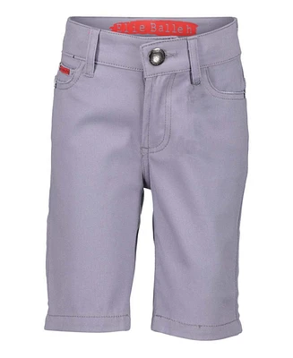 Elie Balleh Big Boys Grey Cotton Twill Short