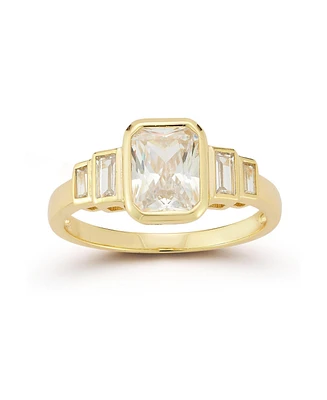 Rachel Zoe 14K Gold Plated Sterling Silver Cocktail Ring