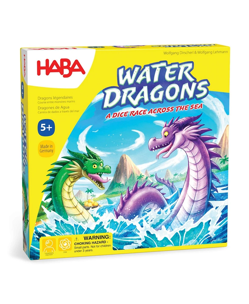 Haba Water Dragons: Kids Board Game and Fast-paced Dice Rolling Family Game