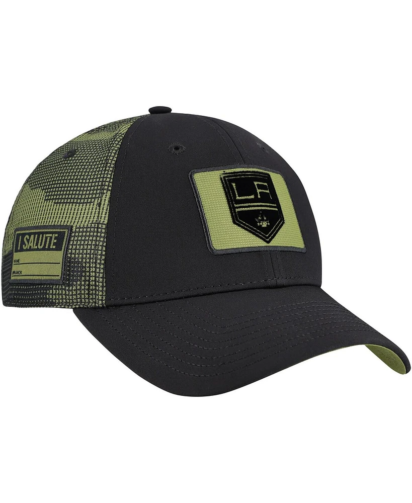 Fanatics Men's Black Los Angeles Kings Authentic Pro Military Appreciation Adjustable Hat