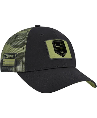 Fanatics Men's Black Los Angeles Kings Authentic Pro Military Appreciation Adjustable Hat
