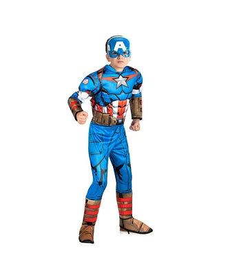 Jazwares Big Boys and Girls Captain America Qualux Costume