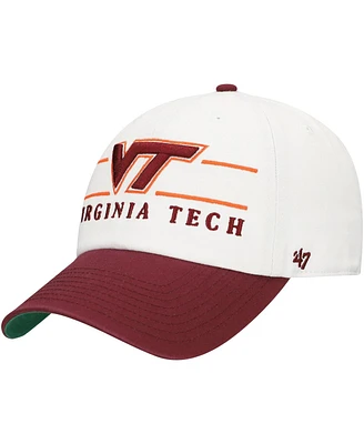 '47 Brand Men's White Virginia Tech Hokies Gridiron Clean Up Adjustable Hat