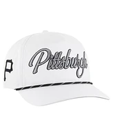'47 Brand Women's White Pittsburgh Pirates Overhand Speckle Hitch Rope Adjustable Hat