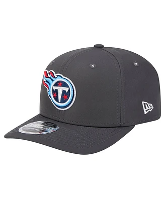 New Era Men's Graphite Tennessee Titans Main 9SEVENTY Stretch Snap Hat