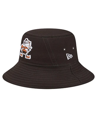 New Era Men's Brown Cleveland Browns Main Bucket Hat