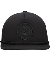 New Era Men's Black Atlanta United Fc Active Tone Golfer Snapback Hat