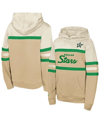 Mitchell & Ness Big Boys and Girls Tan Dallas Stars Head Coach Pullover Hoodie