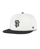 '47 Brand Women's White/Black San Francisco Giants Foundation Captain Snapback Hat
