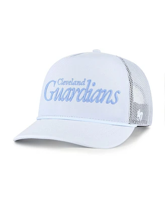 '47 Brand Women's Light Blue Cleveland Guardians Foundation Script Hitch Adjustable Trucker Hat