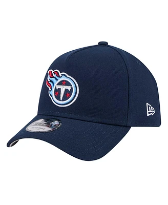 New Era Men's Navy Tennessee Titans A-Frame 9FORTY Adjustable Hat