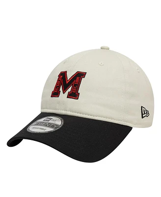 New Era Men's Tan Ac Milan Letter Logo 9TWENTY Adjustable Hat