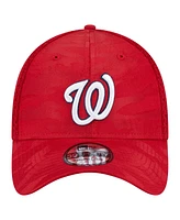 New Era Men's Red Washington Nationals Subtle Camo 39THIRTY Flex Hat
