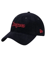 New Era Women's Dark Blue Texas Rangers Corduroy 9TWENTY Adjustable Hat