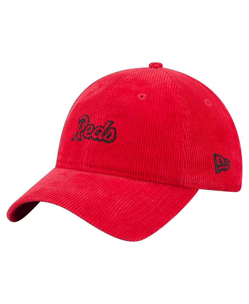 New Era Women's Red Cincinnati Reds Corduroy 9TWENTY Adjustable Hat