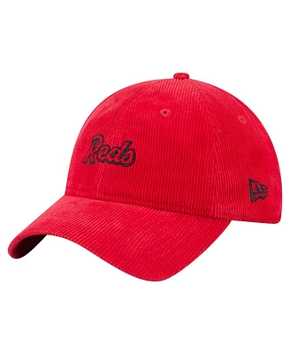 New Era Women's Red Cincinnati Reds Corduroy 9TWENTY Adjustable Hat