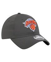 New Era Men's Charcoal New York Knicks Active Ripstop 9TWENTY Adjustable Hat