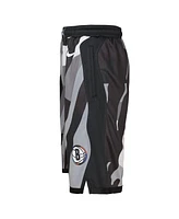 Nike Big Boys and Girls Black Brooklyn Nets 2024/25 City Edition Swingman Performance Shorts