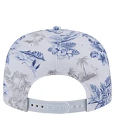 New Era Men's White Toronto Blue Jays Printed Island Golfer Snapback Hat