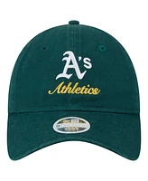 New Era Women's Dark Green Athletics Preppy Team 9TWENTY Adjustable Hat
