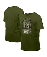 New Era Men's Green San Francisco Giants Armed Forces T-Shirt