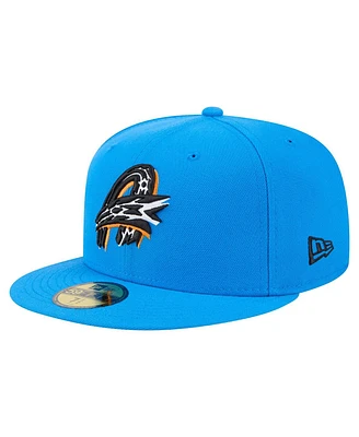 New Era Men's Blue Akron RubberDucks Authentic Collection 59FIFTY Fitted Hat