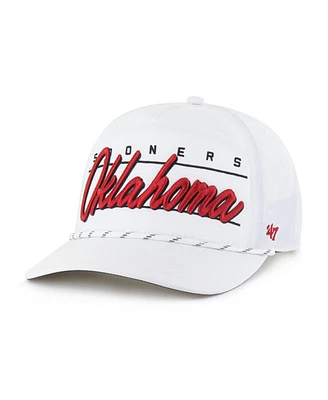 '47 Brand Men's White Oklahoma Sooners Condor Hitch brrr° Adjustable Hat