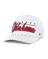'47 Brand Men's White Oklahoma Sooners Condor Hitch brrr° Adjustable Hat