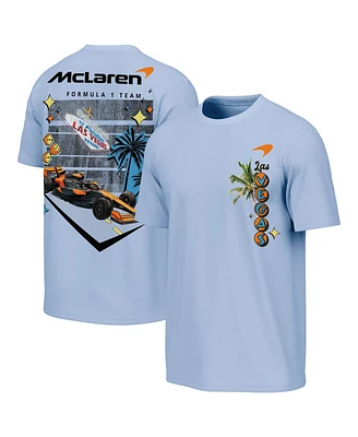 Outerstuff Men's Light Blue McLaren F1 Team 2025 Las Vegas Grand Prix Washed T-Shirt