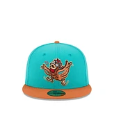 New Era Men's Turquoise Winston-Salem Dash Theme Nights 59FIFTY Fitted Hat