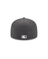 New Era Men's Gray Rancho Cucamonga Quakes theme Nights 59FIFTY Fitted Hat