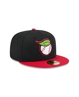 New Era Men's Black Fresno Grizzlies Theme Nights 59FIFTY Fitted Hat