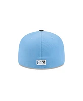 New Era Men's Light Blue Erie SeaWolves theme Nights 59FIFTY Fitted Hat
