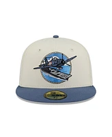 New Era Men's Gray Corpus Christi Hooks theme Nights 59FIFTY Fitted Hat