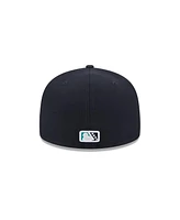 New Era Men's Navy Jersey Shore BlueClaws theme Nights 59FIFTY Fitted Hat