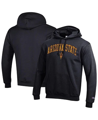 Champion Men's Black Arizona State Sun Devils Arched Logo Fleece Pullover Hoodie