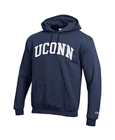 Champion Men's Navy UConn Huskies Basic Arch Fleece Pullover Hoodie