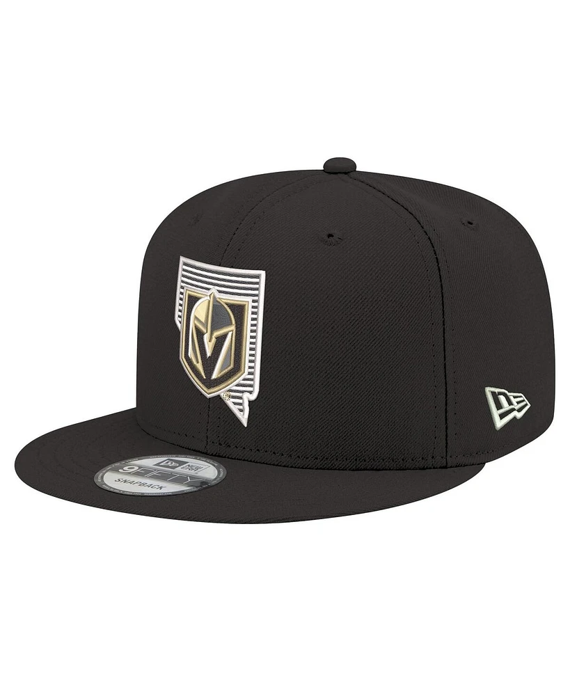 New Era Men's Black Vegas Golden Knights State Pride 9FIFTY Snapback Hat