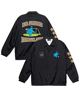 Peace Collective x Sesame Street Big Boys and Girls Black Lafc Full-Snap Coaches Jacket