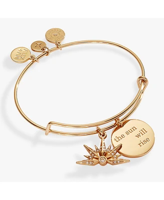 The Sun Will Rise Duo Charm Bangle Bracelet