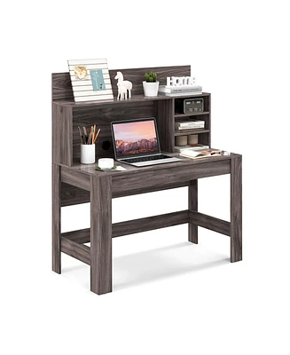 48 Inch Writing Computer Desk with Anti-Tipping Kits and Cable Management Hole