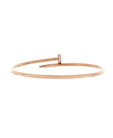 Pre-Owned Cartier Small Juste un Clou Bracelet 18K Rose Gold with Diamonds