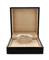 Pre-Owned Bvlgari Bvlgari Bvlgari Bangle Bracelet 18K White Gold with 2 Diamonds